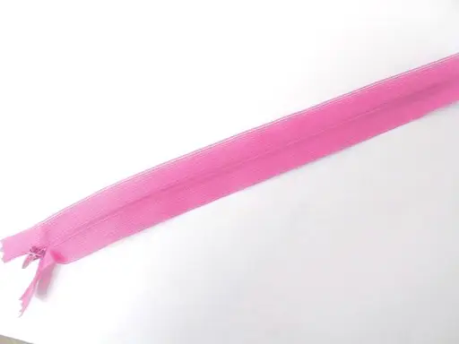 Zips skrytý dederón 18cm/ružovofialový
