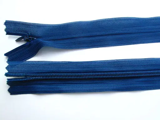 Zips skrytý dederón 18cm 803/navy modrý