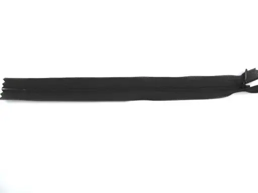Zips skrytý dederón 22cm/čierny