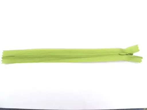 Zips skrytý dederón 22cm/hráškový zelený