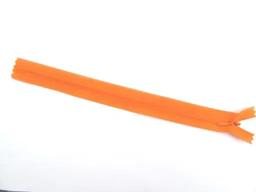 Zips skrytý dederón 22cm/oranžový
