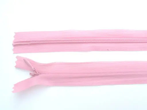 Zips skrytý dederón 35cm 136/ružový svetlý
