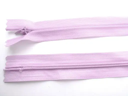 Zips skrytý dederón 40cm 165/levandulový svetlý
