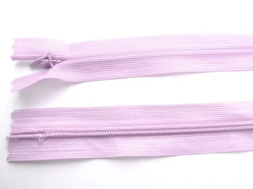 Zips skrytý dederón 18cm/levandulový svetlý
