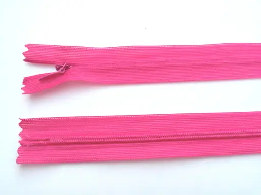 Zips skrytý dederón 22cm/cyklaménový