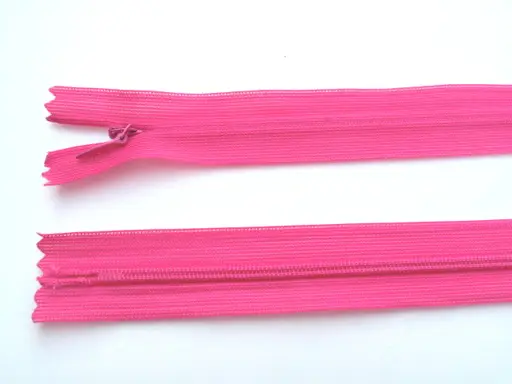 Zips skrytý dederón 18cm 144/ružový výrazný