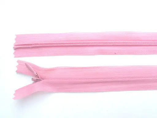 Zips skrytý dederón 18cm/ruža ružový
