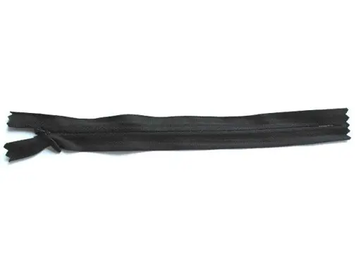 Zips skrytý polyesterový 18cm/čierny